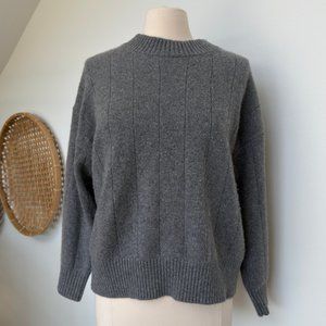 Sister Katie 100% Gray Cashmere Sweater